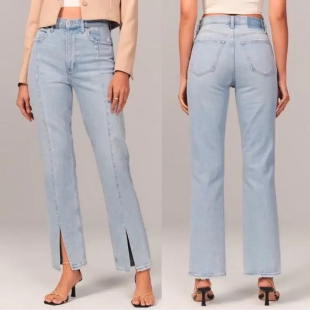 Abercrombie & Fitch Womens The 90s Straight Ultra‎ High Rise Jeans 28 / 6 R